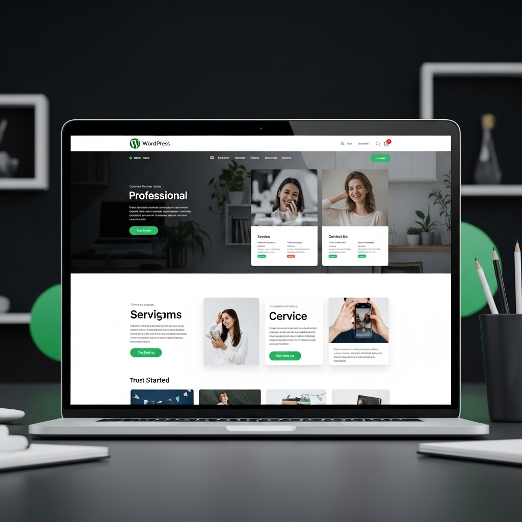 Custom WordPress website development services for UK businesses including London, Manchester, Birmingham, and Leeds by Softranges.